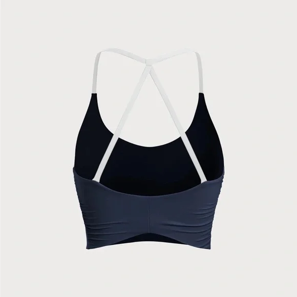 Berlook Activewear Navy Halter Sports Bra - Light Support - Picture 6 of 7